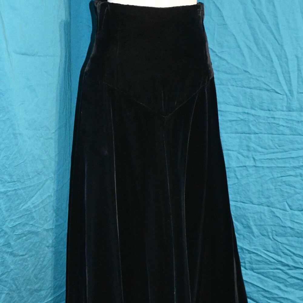 Handmade Velvet Floor Length Skirt